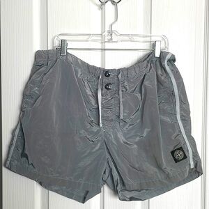 Stone Island Gray Swim Trunks
